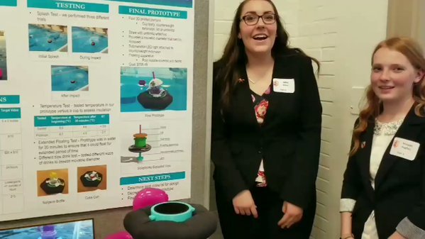 VannessTks's tweet photo. Check out this super cool koozie design! Lifestyle engineering at its finest. @campbelledu Design Expo. https://t.co/AoY1StTuW5 https://t.co/wonSTS3s3a