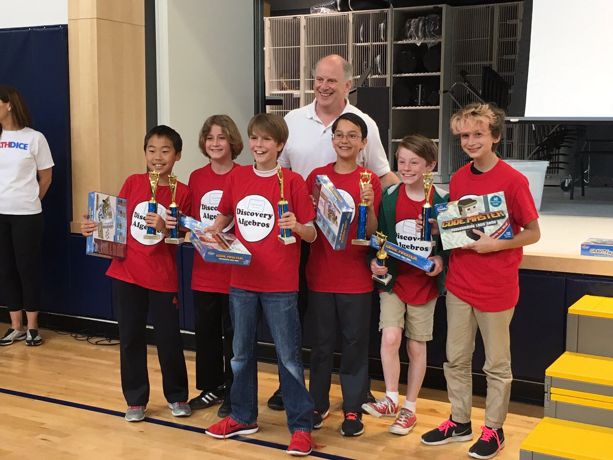 ThinkFun's tweet photo. No surprise that @DiscoveryAPS won best team overall at the annual Math Dice Tournament! https://t.co/8gkX5R46nG
