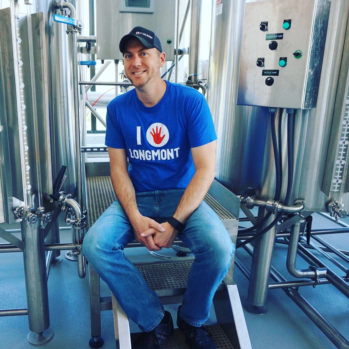 Mark B., Dir of Accounting &amp; Administration has a pro-am brew he did w <a href="/OdellBrewing/">Odell Brewing Co</a> sitting in Friek barrels #NationalHomebrewDay #Lefties