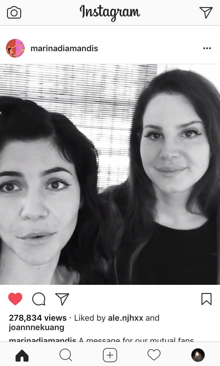 queenpiqqy's tweet photo. I AM CRYING ACTUAL TEARS OF HAPPINESS MY BABIES @MarinaDiamandis @LanaDelRey  IM NOT OKAY https://t.co/TCWiDK6Bqb