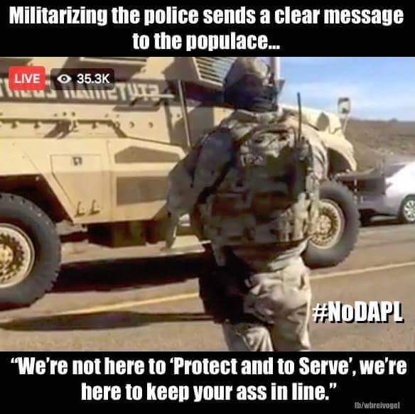 novenator's tweet photo. #PoliceMilitarization #PoliceViolence #PoliceStateUSA #InjusticeSystem #NoDAPL #NoSTP #Neoliberalism #Corporatism https://t.co/IvGmWHSyiz