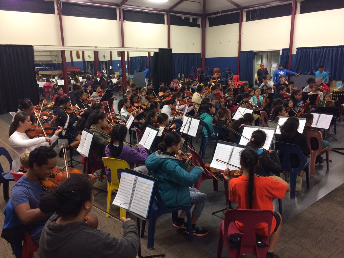 rebe_nz's tweet photo. Porirua's incredibly talented youth making music magic tonight on @SevenSharp https://t.co/dm5cbULaOL