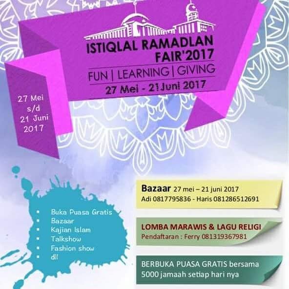 yang mau ikut partisipasi di acara ini yuk segera daftar.. #event #ramadhan #istiqlal #delapanbelasproduction #dbpro