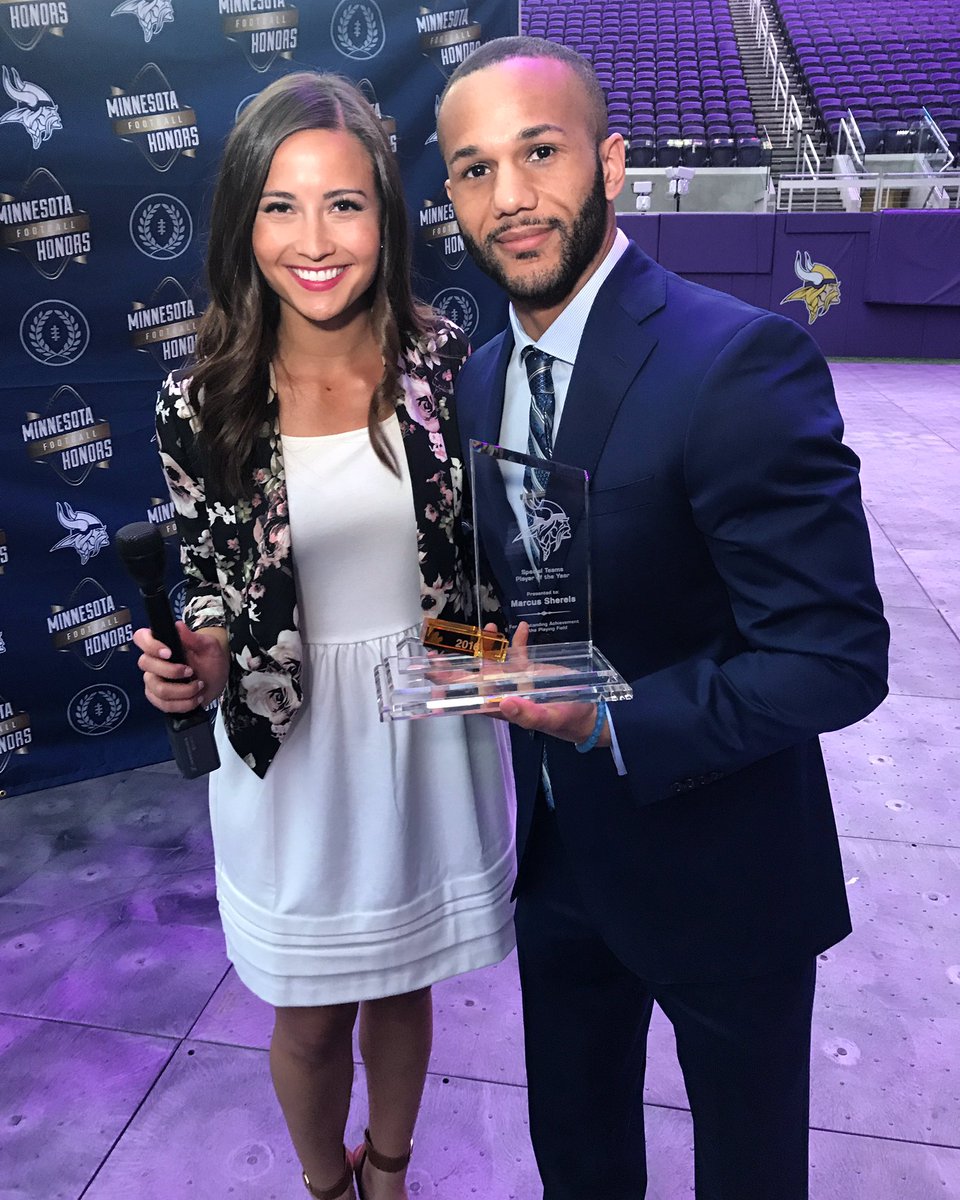 One of my favorite nights of the year with one of my favorite #Vikings players. #MNFootballHonors