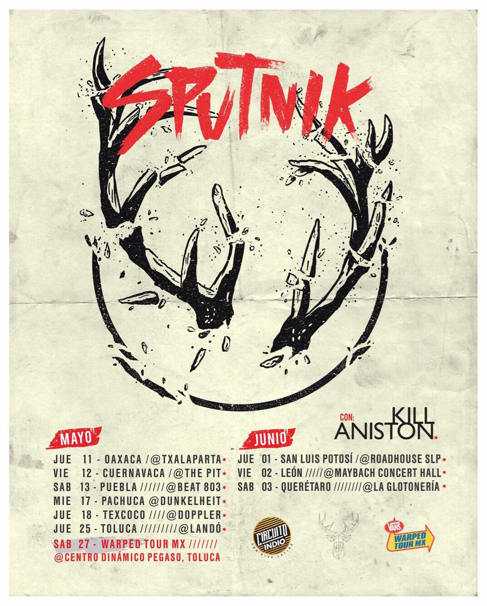 Sputnikband's tweet photo. Nos vemos en tu ciudad! 🤘🏻 https://t.co/1ztuYamMaN
