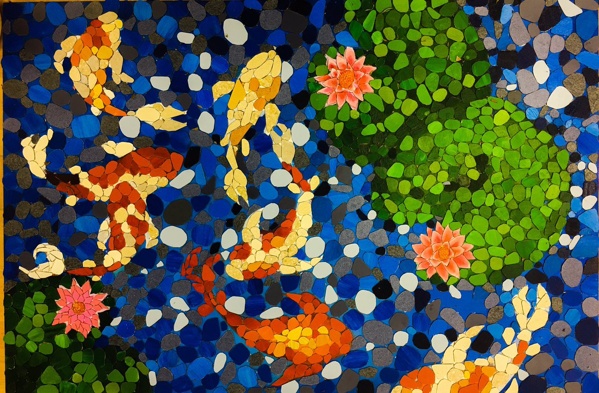 NAHS creations for the silent auction. At the 1st annual CRHS ART SHOW May 12 @ the Main Commons. @CougarnationJ  <a href="/GlobalVine/">Global Vine</a>