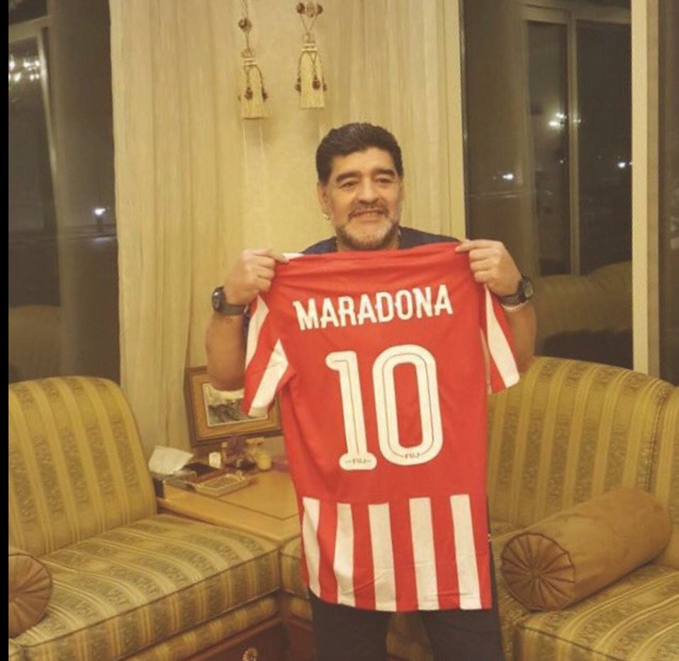 Diego #Maradona is back in football and incredibly it is with #UAE second division side #Fujairah - what a mad world football is