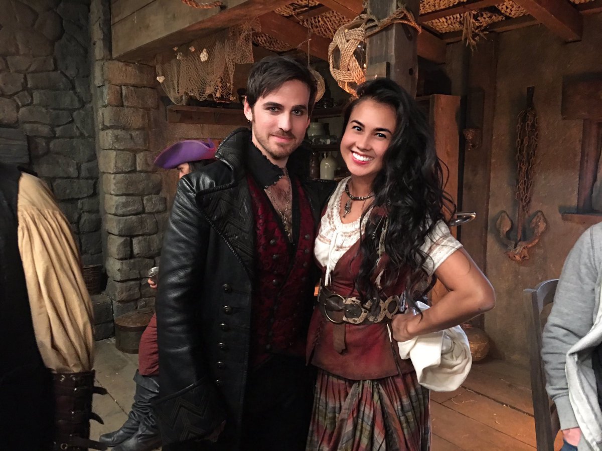 Bts photo of Colin with <a href="/KeiLaniERose/">Keilani Rose</a> for 6x20 "The Song In Your Heart" #OnceUponAMusical
