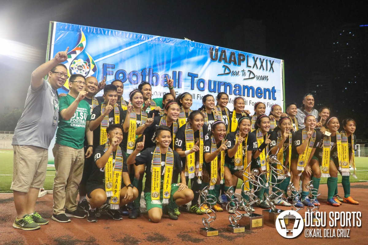 dlsusports's tweet photo. How sweep it is! A championship to end the UAAP season!
#UAAPLXXIX #Go4ward #GoLaSalle
Lady Booters sweep ... - https://t.co/6UINJFbYU2 https://t.co/ni7hIReAPu