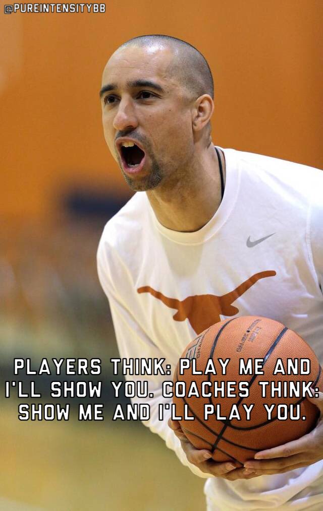 PureIntensityBB's tweet photo. Players think: Play me and I'll show you. Coaches think: Show me and I'll play you - Shaka Smart https://t.co/w8C3BLVooz