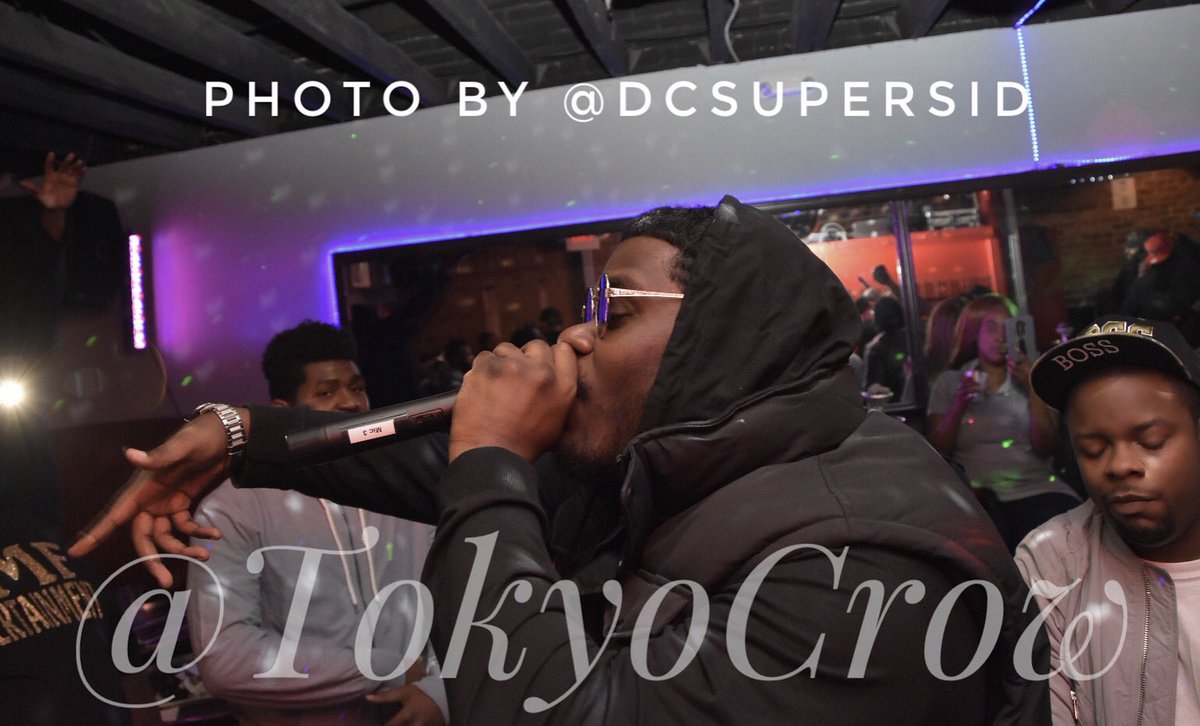 DCSuperSid's tweet photo. @thisisTokyoCrow performs tonight at the Red Lounge in honor of #BishopTwan #dmvhiphop #turnupgod #tokyocrow https://t.co/Gnp2kOrvOY