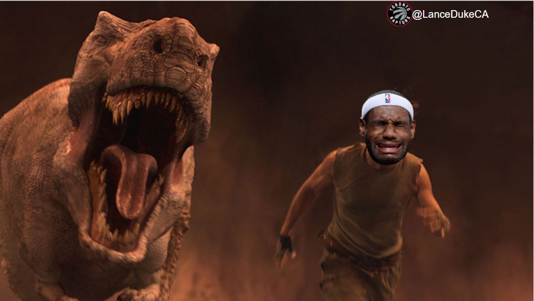 LanceDukeCA's tweet photo. #RTZ #wethenorth LeBron leaving Toronto like this: https://t.co/VzzuaBVmet