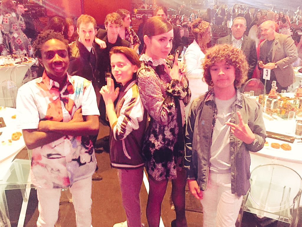 then this happened. @GatenM123 I love you. #StrangerThings #MTVMovieAwards