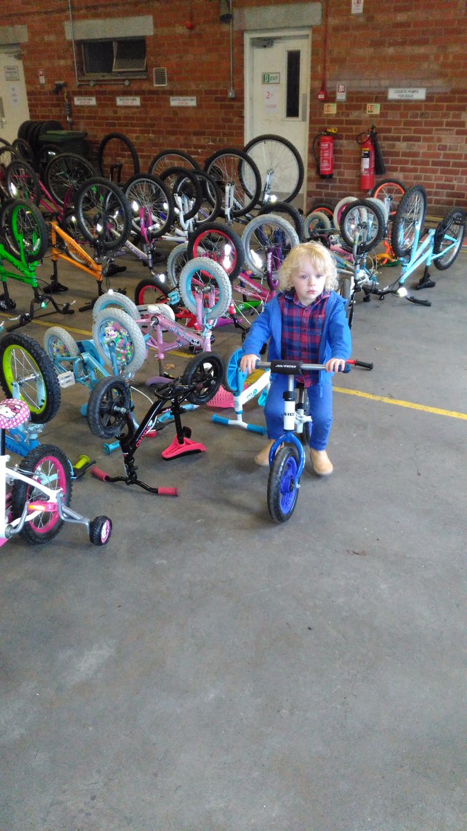 WYFRS's tweet image. Our #BikeLibrary at Halifax station got up and running over the weekend and Isaac was the very first to loan a bike! 🚲👌