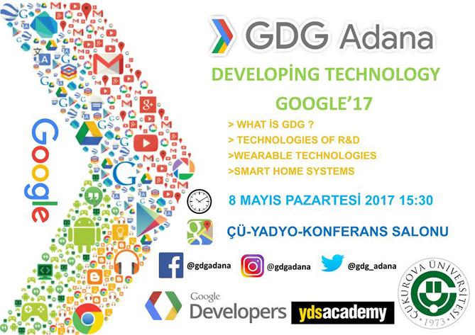 8 Mayıs Developing Technology'17
<a href="/gdg_adana/">GDG Adana</a> 
<a href="/YDS_Central/">YDSAcademy</a>
<a href="/googledevs/">Google for Developers</a>
<a href="/ParodyCukurova/">Çukurova Üni.</a>
etkinlik.io/etkinlik/67335…