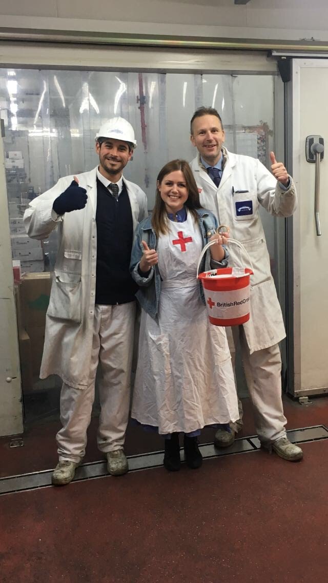 EventsRedCross's tweet photo. The 1st London Collection at Smithfields Market for #RedCrossWeek. Are you being a #supershaker this week? Tweet us your photos! https://t.co/Co5eNDHM70