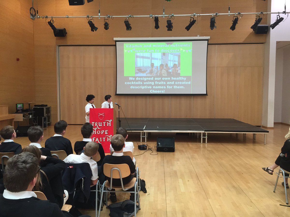 StJoAcad's tweet photo. S1 pupils sharing their learning through the elective assembly #workingtogethermakesgreatlearning https://t.co/R0mrwKBZEG