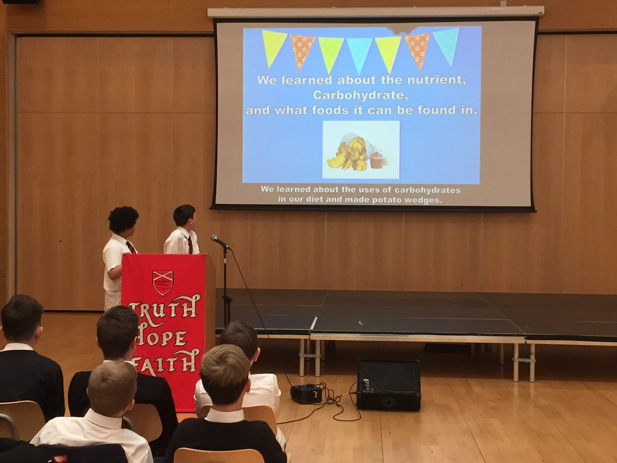 StJoAcad's tweet photo. S1 pupils sharing their learning through the elective assembly #workingtogethermakesgreatlearning https://t.co/R0mrwKBZEG