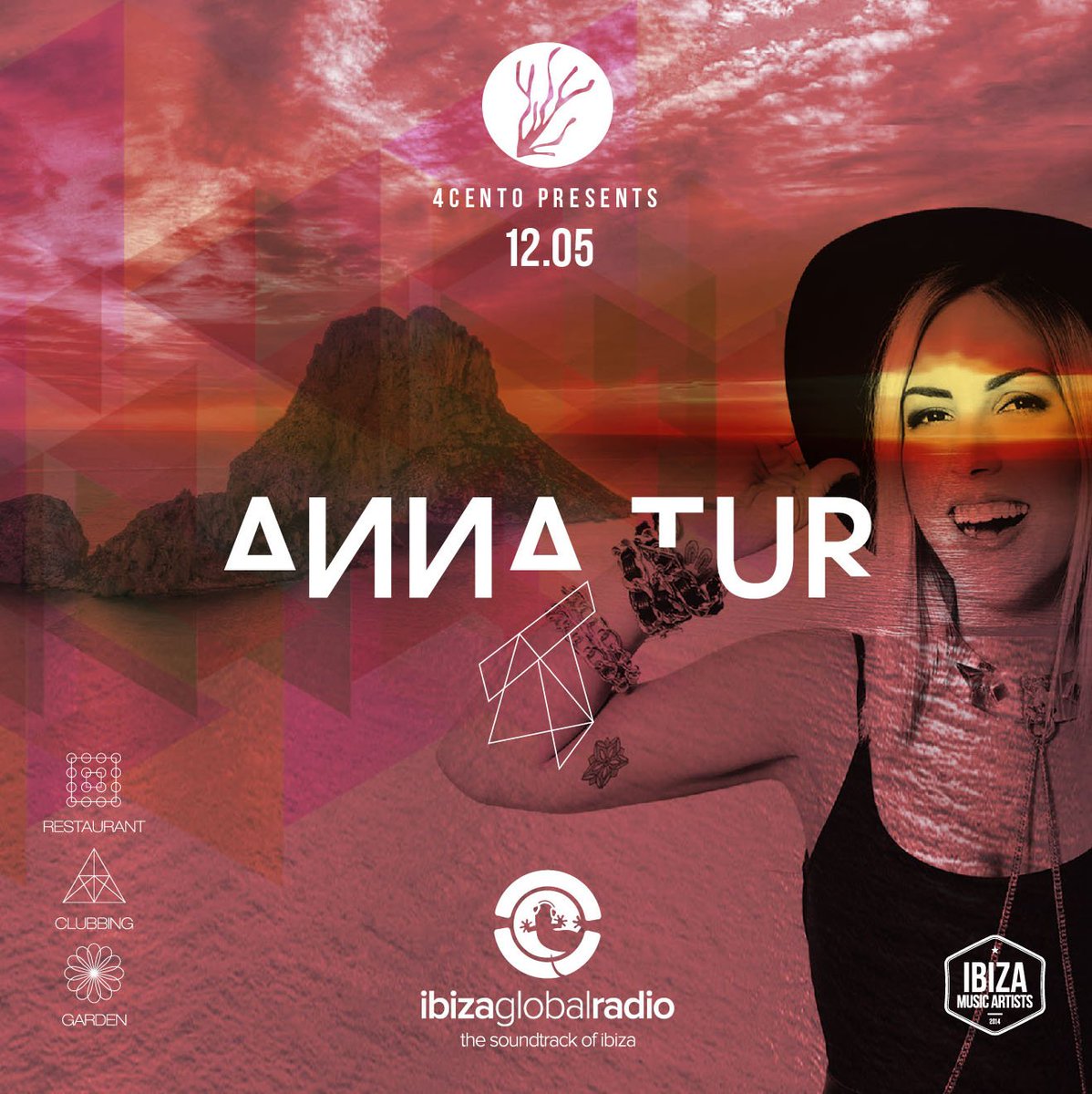 ibizaradio's tweet photo. This Friday @annaturdj will be playing at 4cento Milan! https://t.co/Uazf5QUzVg