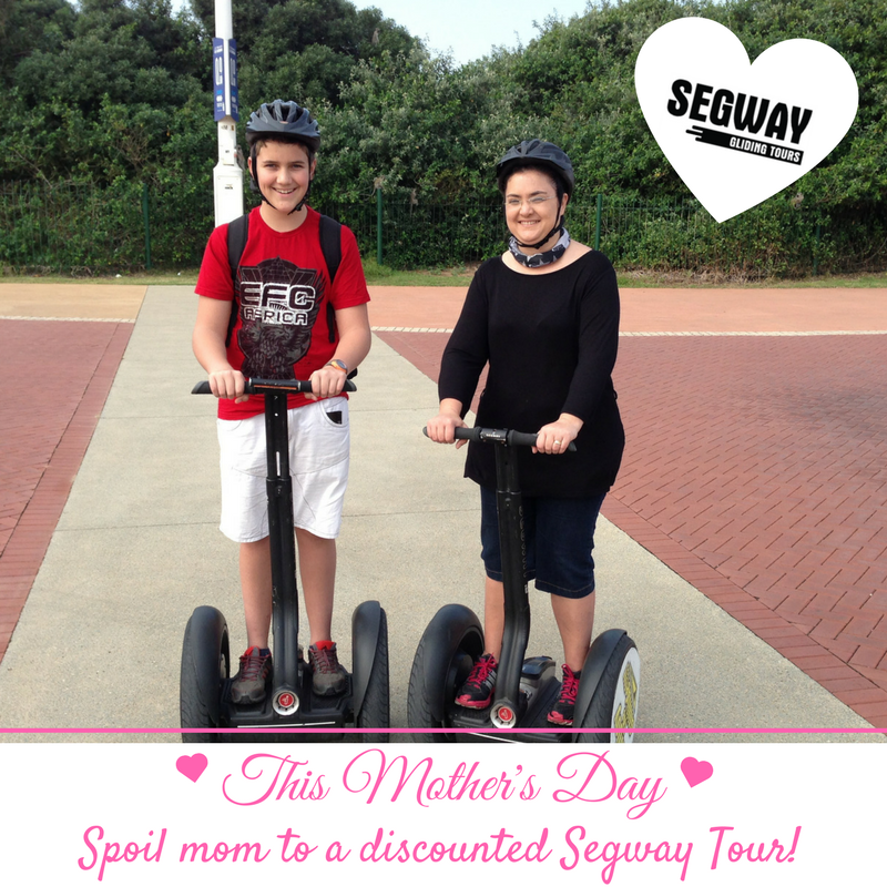 Segway Gliding Tours is offering their 45min tour to moms at R180 and our 1 Hour tour to moms at R220. Book now.