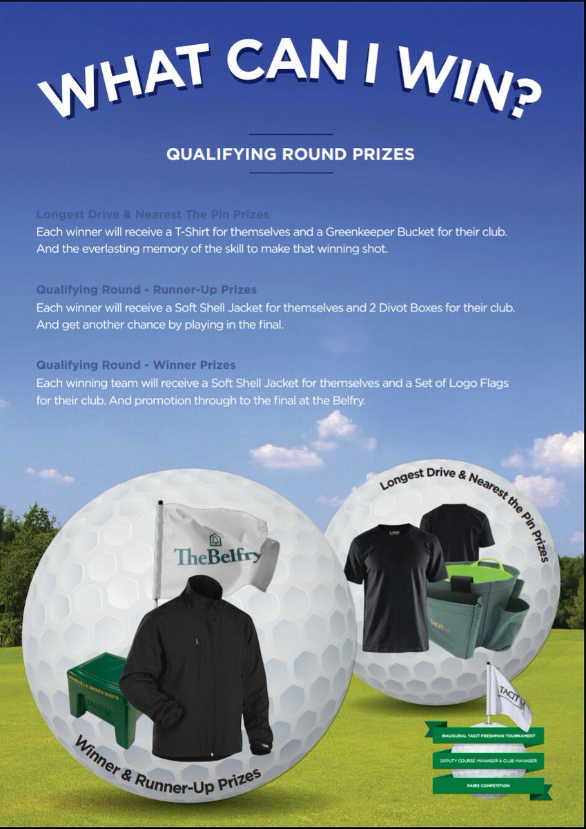 tacitgolfcomp's tweet photo. With the first regional qualifier only a few weeks away here is what you can win! #tacitgolf https://t.co/7GjF6fc8Vh