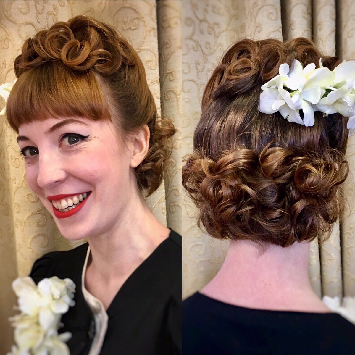 Goodbye Loch Ewe 👋🏻Thank you  <a href="/rac_project/">R.A.C.S</a> and #teamVBP✨
Rebecca with a beautiful style and flowers from @Pin_Up_Curl 🌸
#lochewe75 #1940s