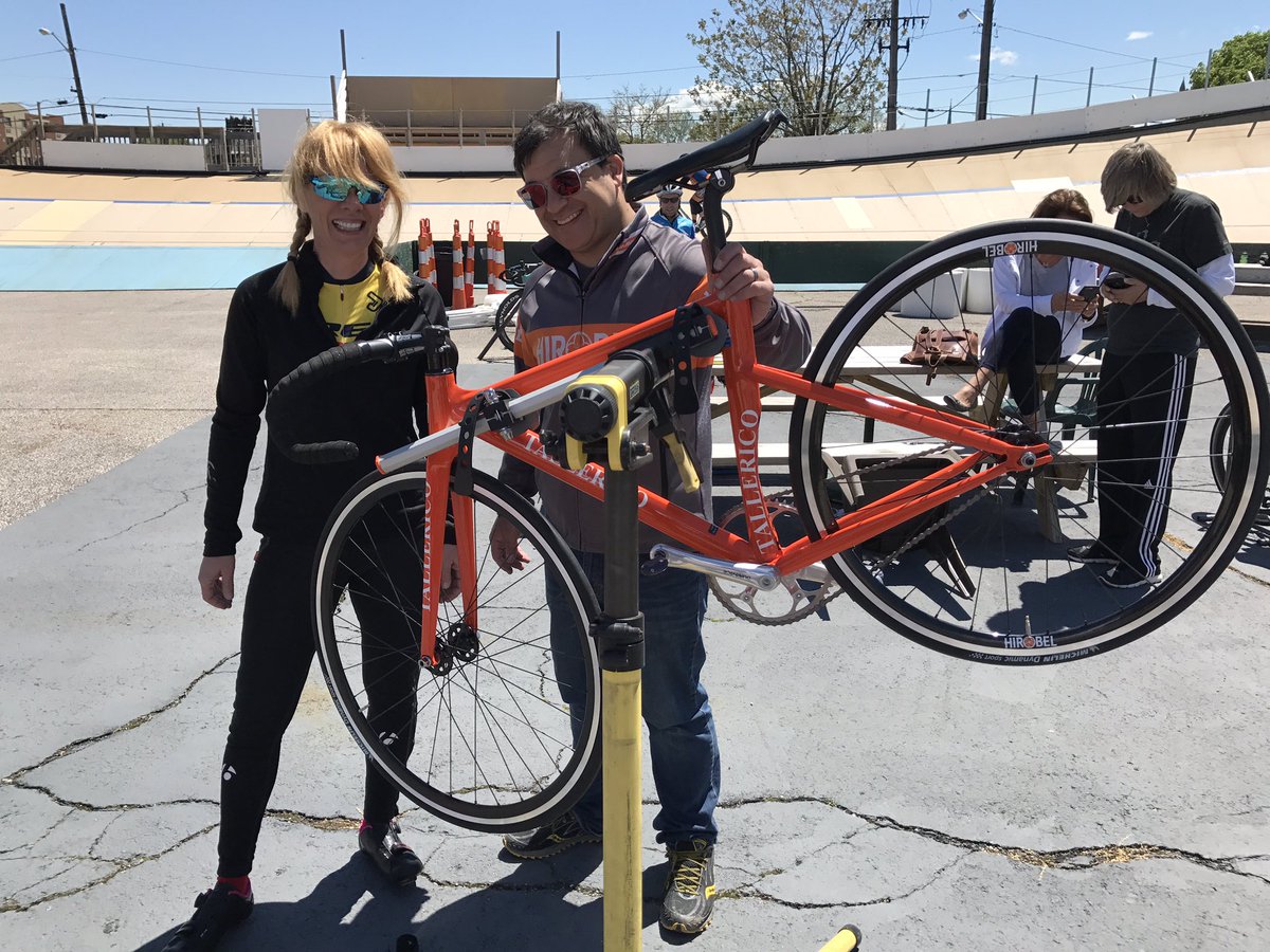 LyonStadler's tweet photo. Fantastic day for 1000 Lap Challenge &amp; #SeeThursdayRide @CLEVelodrome! Thanks @HirobelLLC #TallaricoCycles @TrekBikes @JAKROOUSA https://t.co/Xaij1xR3P9