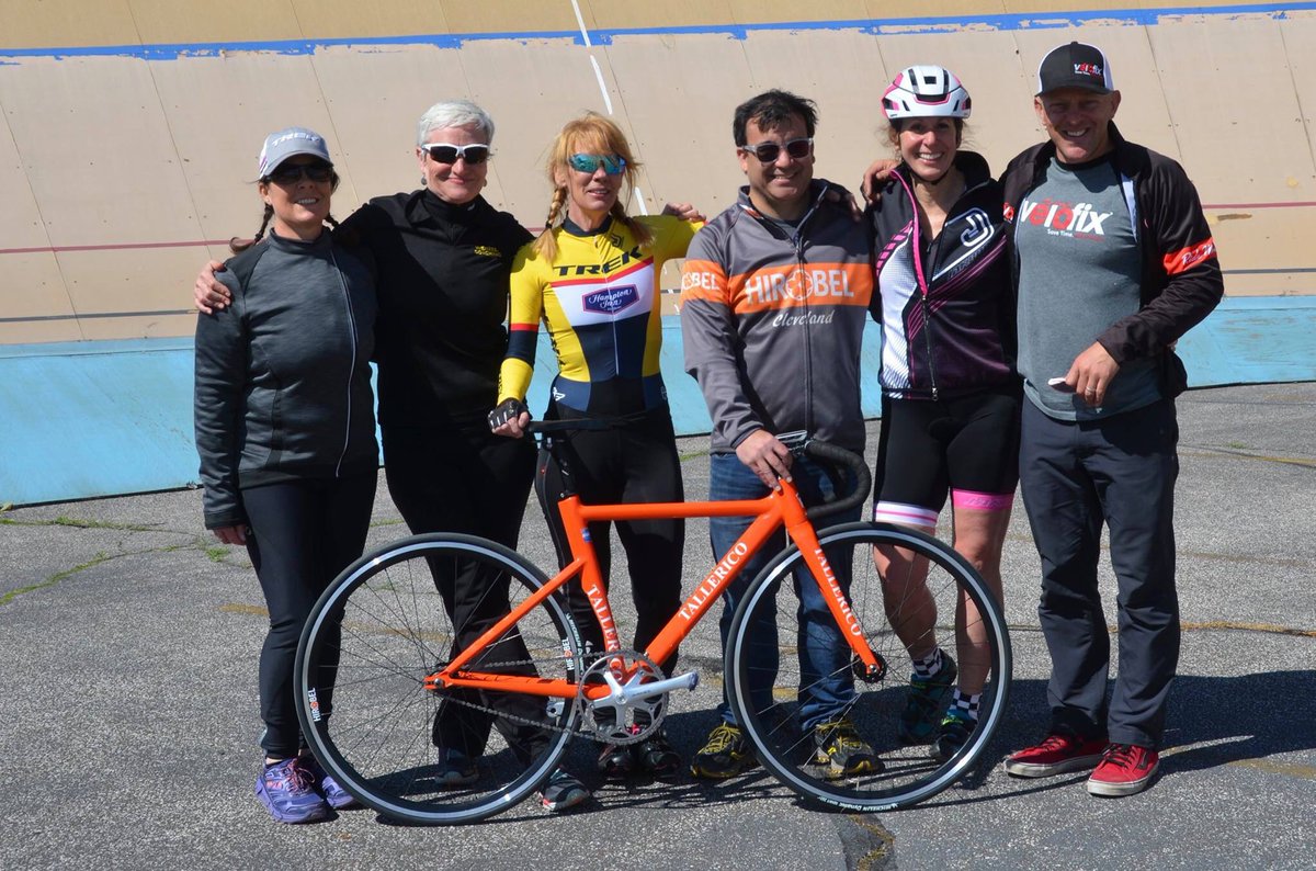 LyonStadler's tweet photo. Fantastic day for 1000 Lap Challenge &amp; #SeeThursdayRide @CLEVelodrome! Thanks @HirobelLLC #TallaricoCycles @TrekBikes @JAKROOUSA https://t.co/Xaij1xR3P9