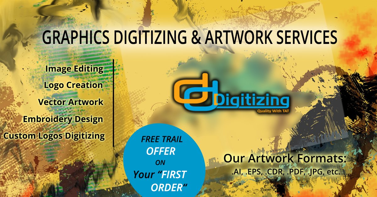 dddigitizing5's tweet image. Graphic digitizing and Artwork @http://www.graphicsdigitizingandartwork.com/ 
👉Offers Free Trail for First Order