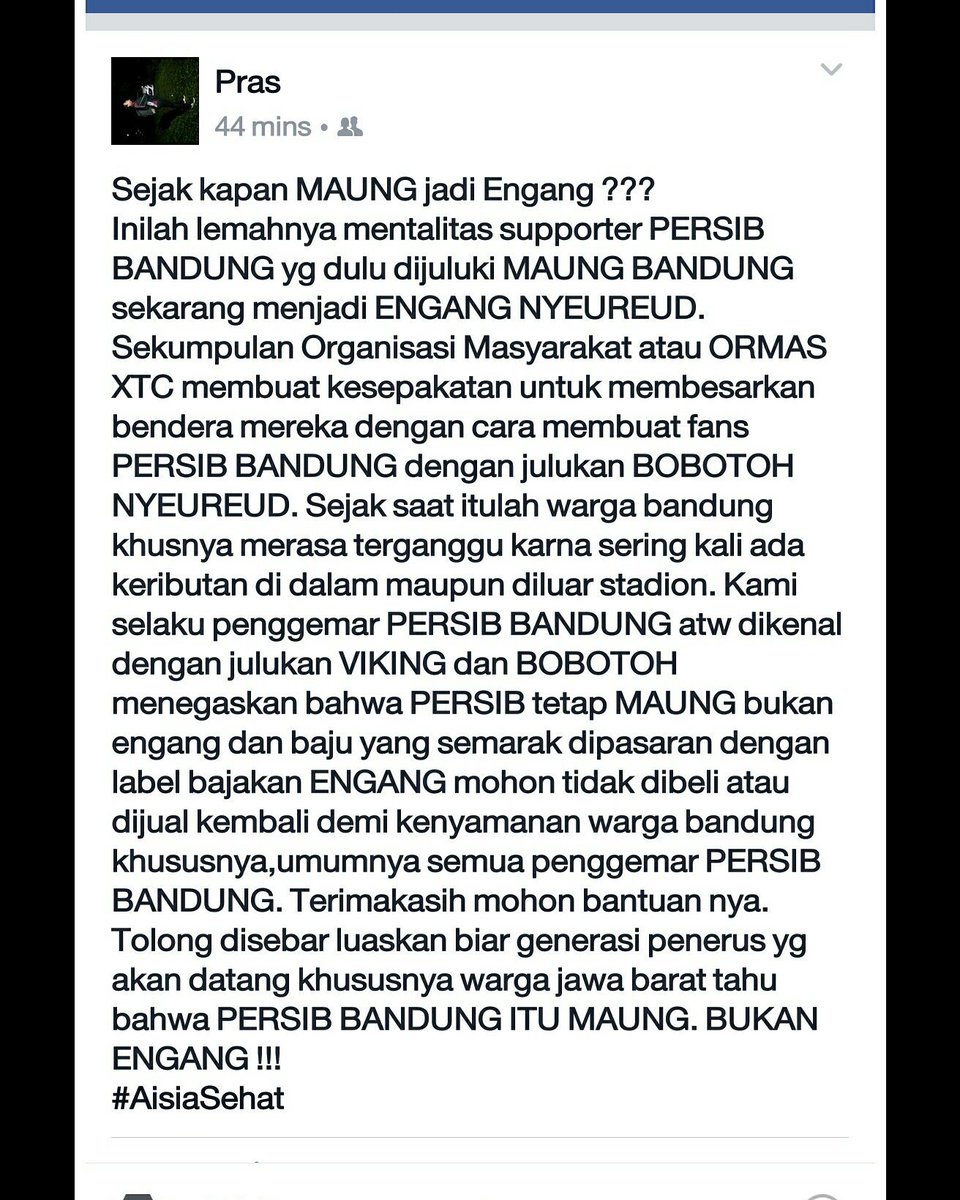 Jangankan Masyarakat pada umumnya,kami pun sependapat dengan apa yg di tulis di status FB Ini