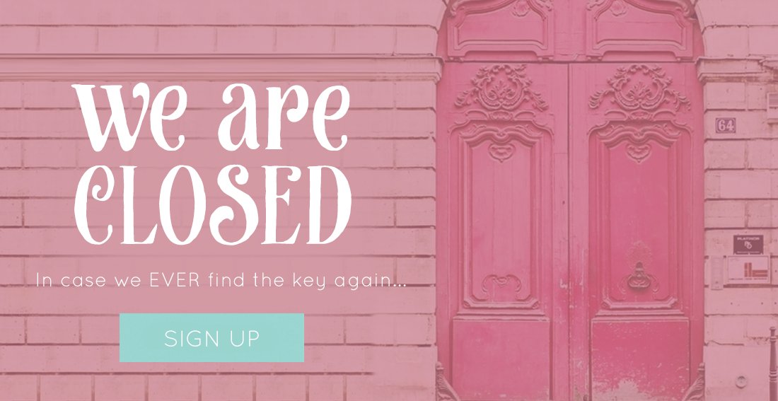 Onze deuren zijn dicht (buff.ly/2qQ1lvZ). Of ze ooit weer open gaan weten we nog niet, you never know> buff.ly/2qQ4jQX