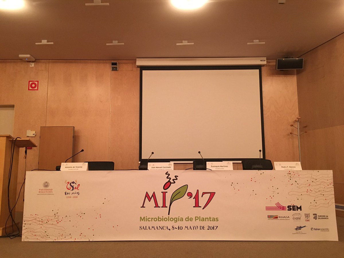 fgusal's tweet photo. Todo listo para comenzar el congreso de Microbiología de Plantas #mip17usal en la Hospedería de Fonseca https://t.co/iWgTrxMDCW https://t.co/NccxRX6iaA