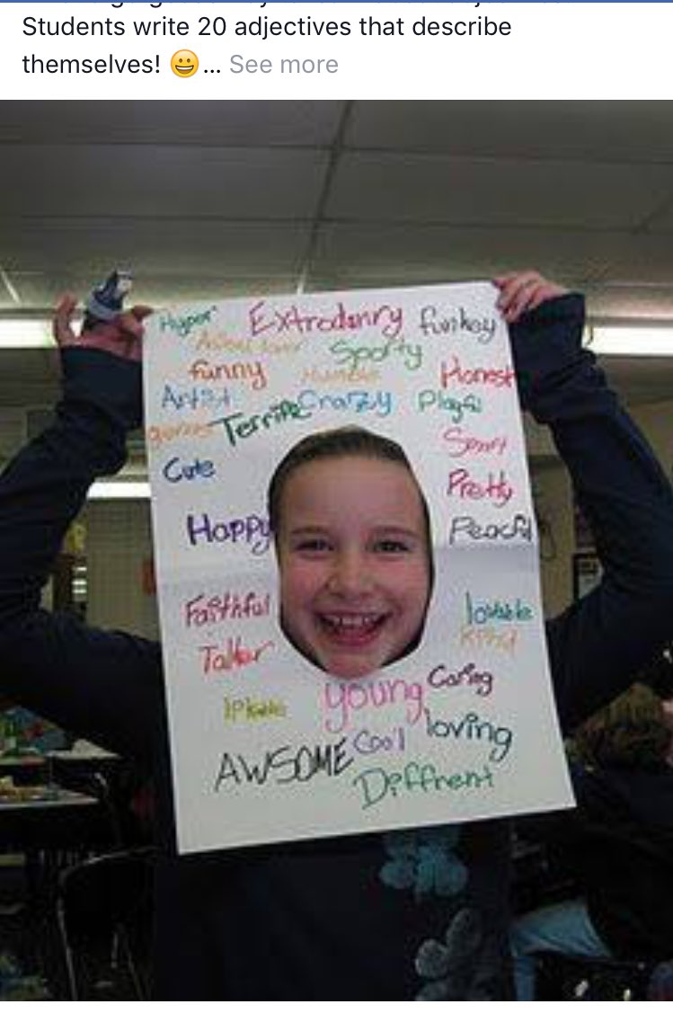 FilizU10's tweet photo. This is a good idea to change up learning about adjectives and making it fun. #acuedu_p https://t.co/cBATpS8P3T