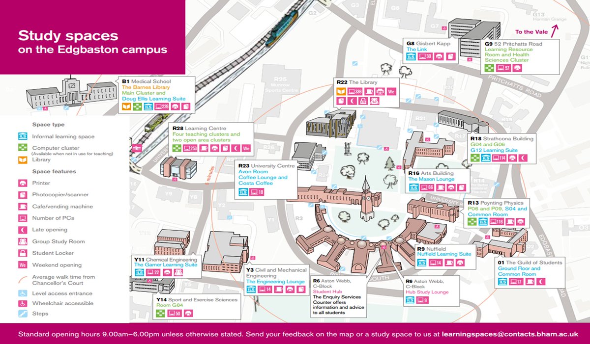 Uni Of Birmingham Campus Map Uni Of Birmingham On Twitter: "There Are Lots Of Places To Study All Over  Campus - Quiet Spaces, Computer Rooms, Libraries & Group Spaces!  Https://T.co/Umrcsnaz8E Https://T.co/Aiddcucwrs" / Twitter