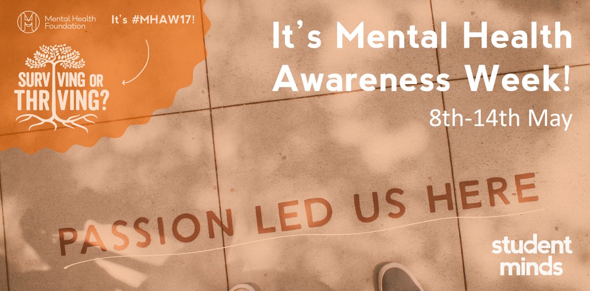 StudentMindsOrg's tweet image. It’s #MHAW17: Surviving or Thriving? We’ve created a brand new guide to help students thrive
ow.ly/Lmlp30bsxLQ