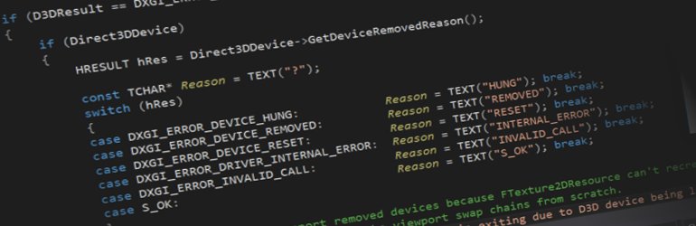 アンリアルエンジン アンリアル エンジン4 15 2からnvidia Aftermathを統合し Gpuのクラッシュで何が起きているかを追跡するための適切な情報が得られるようになりました T Co Iyw1d1g1hj Ue4 T Co P2ubujiydc Twitter