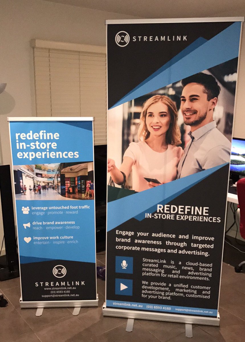 StreamLinkAU's tweet image. It only took two days to produce these amazing banners - now we're ready for @SeamlessAU! :) see you at Stand 13! #streamlink