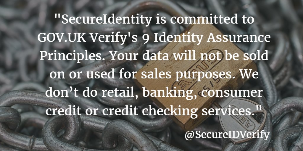 secureIDverify's tweet image. Securing your #DigitalIdentity is our top priority &amp;amp; your data will never be sold on or used for sales purposes: secureidentity.co.uk/faqs/