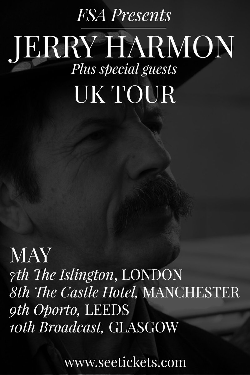 TONIGHT! <a href="/jerryharmon/">Jerry Harmon</a> plays <a href="/thecastlehotel/">The Castle Hotel</a> #Manchester w/ support from <a href="/EmmaMooreCoUk/">Emma Moore 👩🏻‍🦰</a> // tix seetickets.com