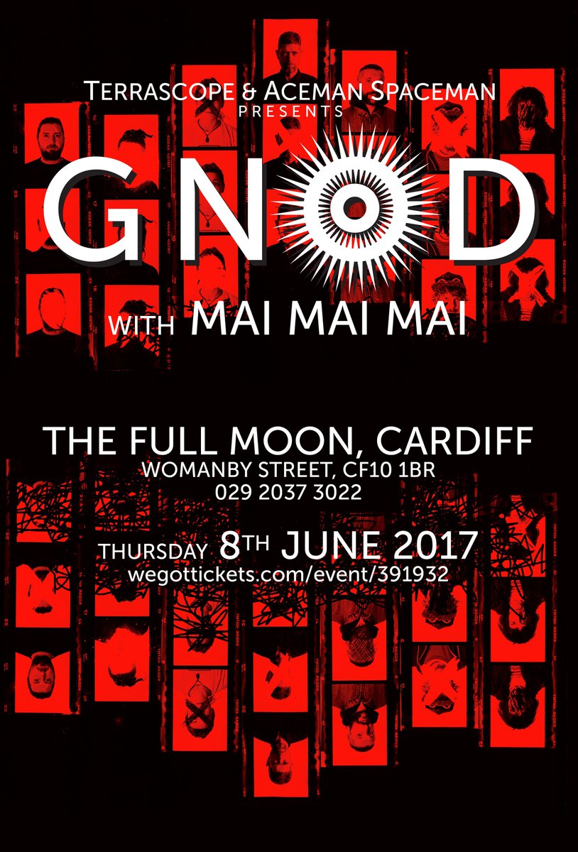 @TerrascopeGigs Huge thanks to @HeyColossus + supports for a terrific night at @TheMoonCardiff on Friday. Next up @GnodGnetwerk on 8/6/17