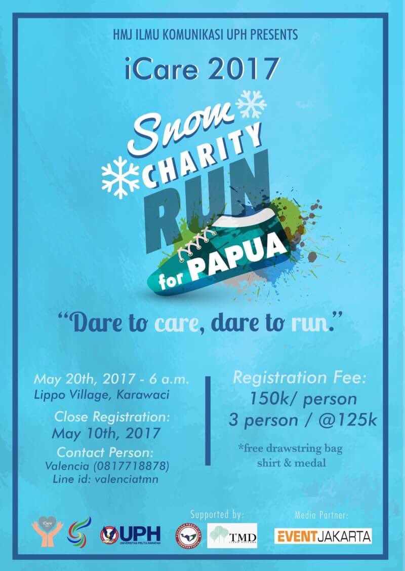 Join us for only:
* 150k/person
* 3 person/ @125k (BEST DEAL!)
For online registration, click here:
bit.ly/icare2017

20th MAY 2017