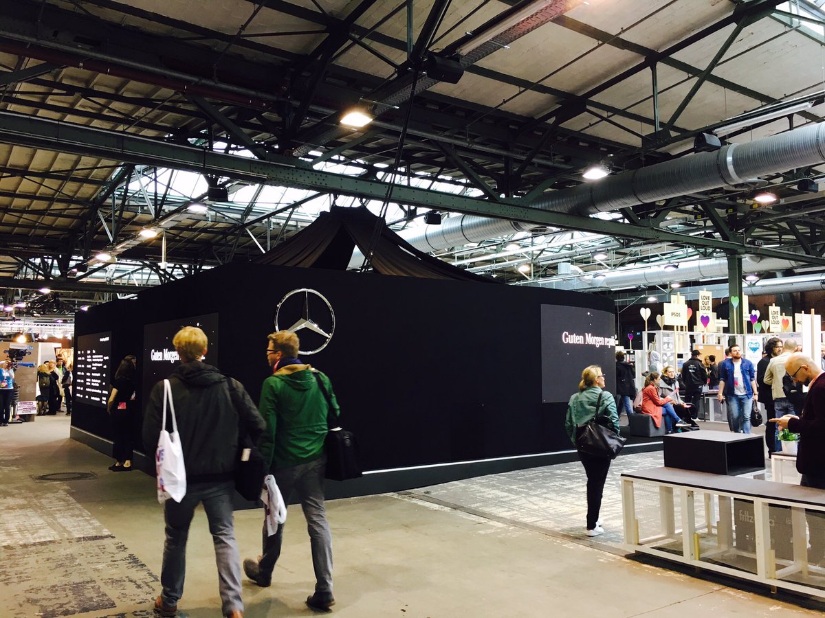 Mi_Kuhn's tweet photo. .@republica is about to start. Visit the @mercedes booth in main hall. @moovel is part of it. #rp17 https://t.co/Wkhiv9xnvS
