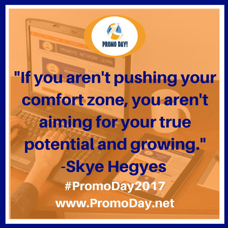 PromoDayEvent's tweet photo. #Quote from @SkyeHegyes at #PromoDay2017 https://t.co/6ev5458L8x https://t.co/mGULTrvOjj