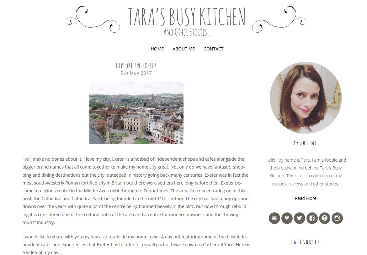 Exeter_BID's tweet image. We asked local lifestyle blogger @taraskitchen75 to spend a day #ExploringExeter Read her review here tarasbusykitchen.com/explore-in-exe… #ExploreExeter