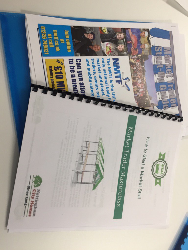 KeeleyFlint's tweet photo. Lots of lovely people arriving for today's course at @nottmcityhomes to learn #HowToStartAMarketStall @marketsmatter https://t.co/boKLxyV3s7