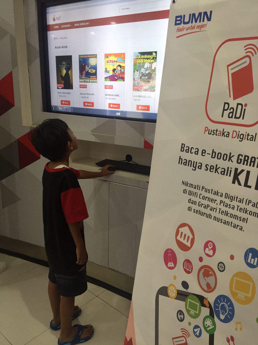 asiknya baca pustaka digital
<a href="/Synergy_Telkom/">Portfolio & Synergy Telkom Indonesia</a> #bumnhadiruntuknegeri 
 #PADITREG2 #plasatelkomyossudarso
 #witeljakut