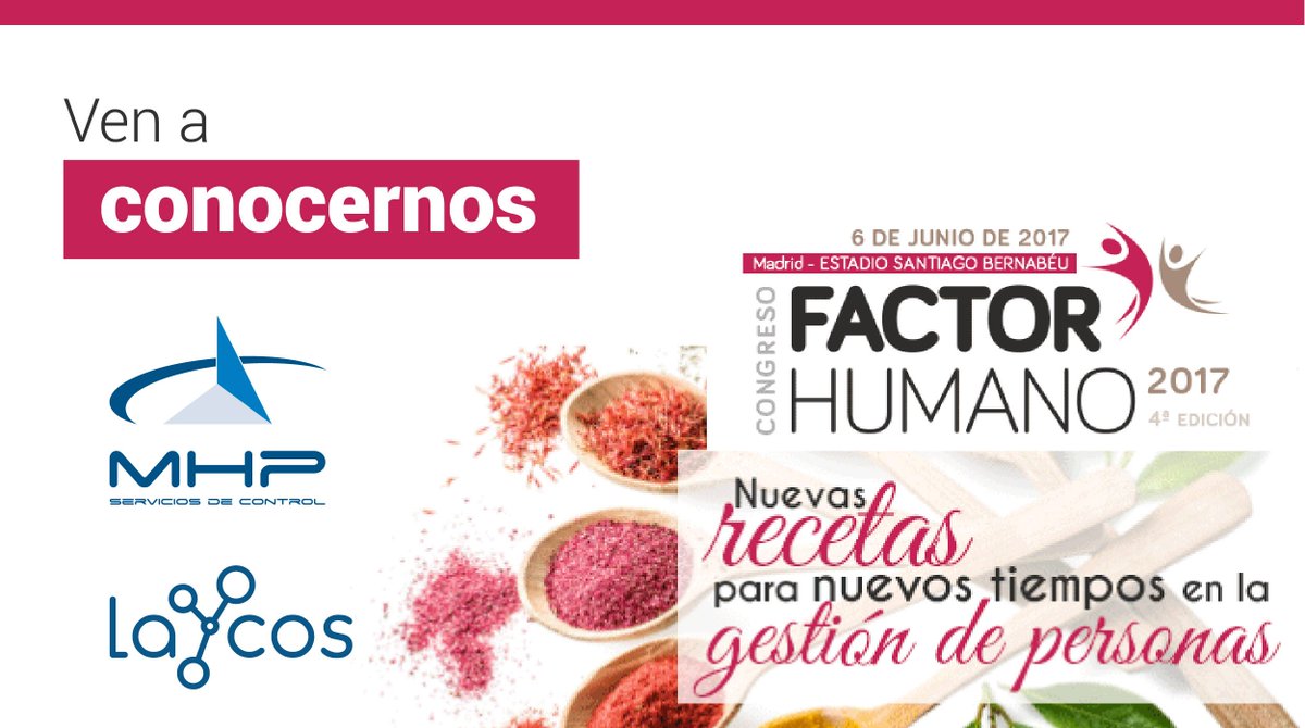 Laycos_ES's tweet photo. El 06/06 estaremos en #CongresoFH | Nuevas recetas para nuevos tiempos en la #GestióndePersonas #RRHH @ifaes Ven a conocernos! Stand nº21 https://t.co/nBwnpY69mM