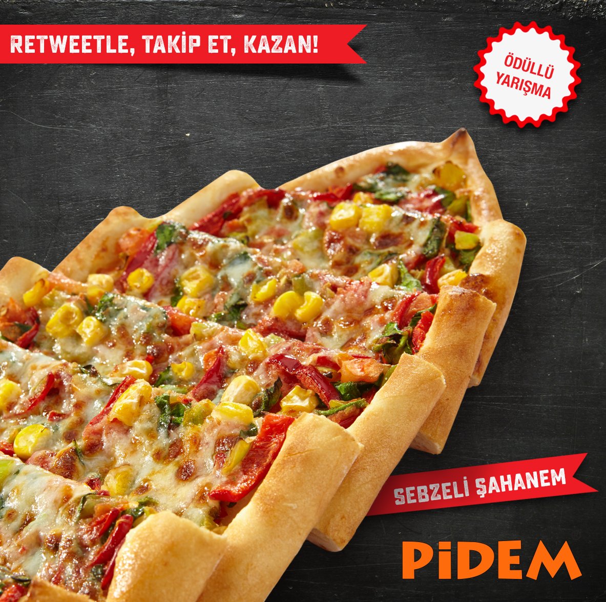 pidemtr's tweet photo. Pidem’le Şanslı Pazartesi Yarışması devam ediyor! Bu görseli retweetle, sayfayı takip et, Pidem’den çift kişilik yemek kazanma şansı yakala. https://t.co/E6qq8eB6lg