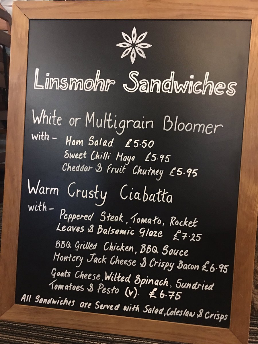 We also do the 'Wee Bite' which is a small soup &amp; filled softie for just £5.  #sandwiches #linsmohr #weebite #yummylunch #newmenu