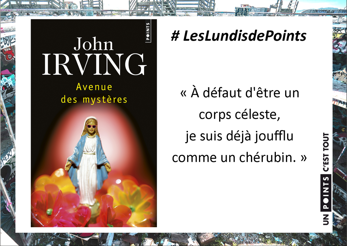 EditionsPoints's tweet photo. RT+FOLLOW pour tenter de gagner la nouveauté de John Irving ! #LesLundisdePoints 😎 https://t.co/zWMfEPJOfO